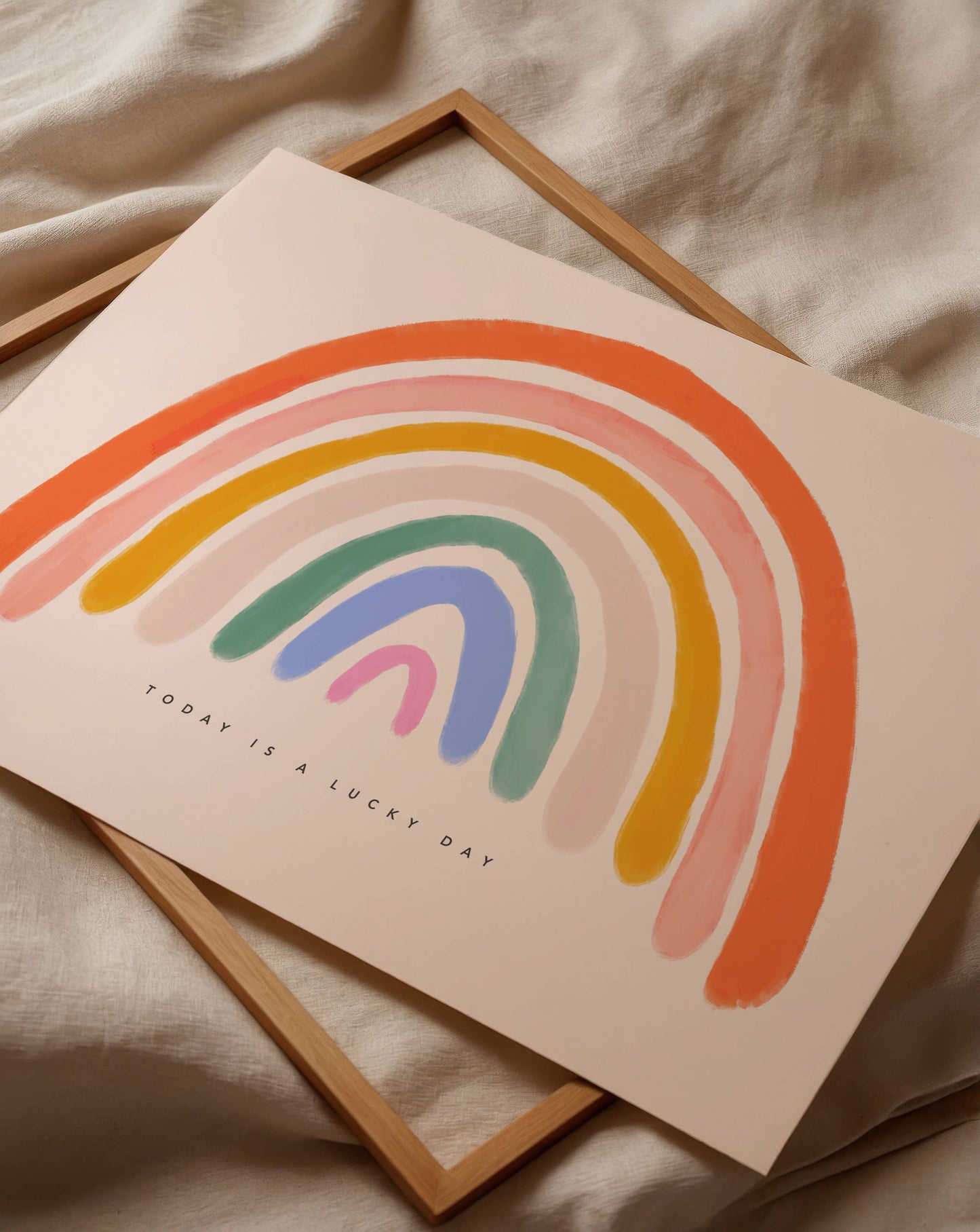 happy rainbow - print