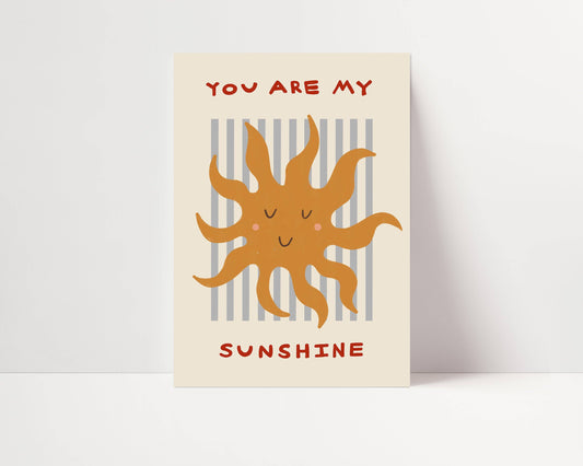 you are my sunshine - print