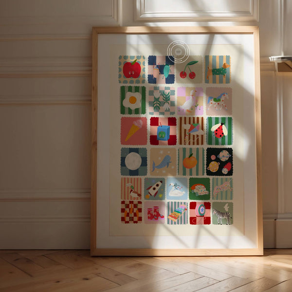 cool kids alphabet - print