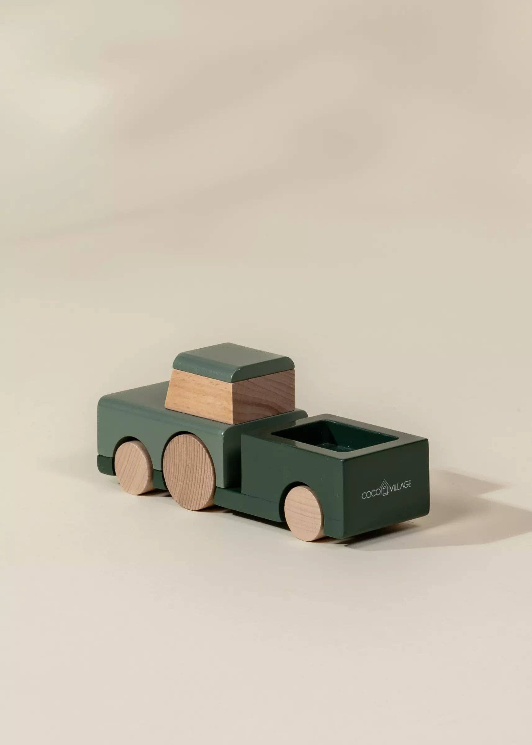 farm tractor - wooden vehicle