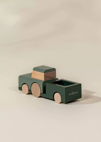 farm tractor - wooden vehicle
