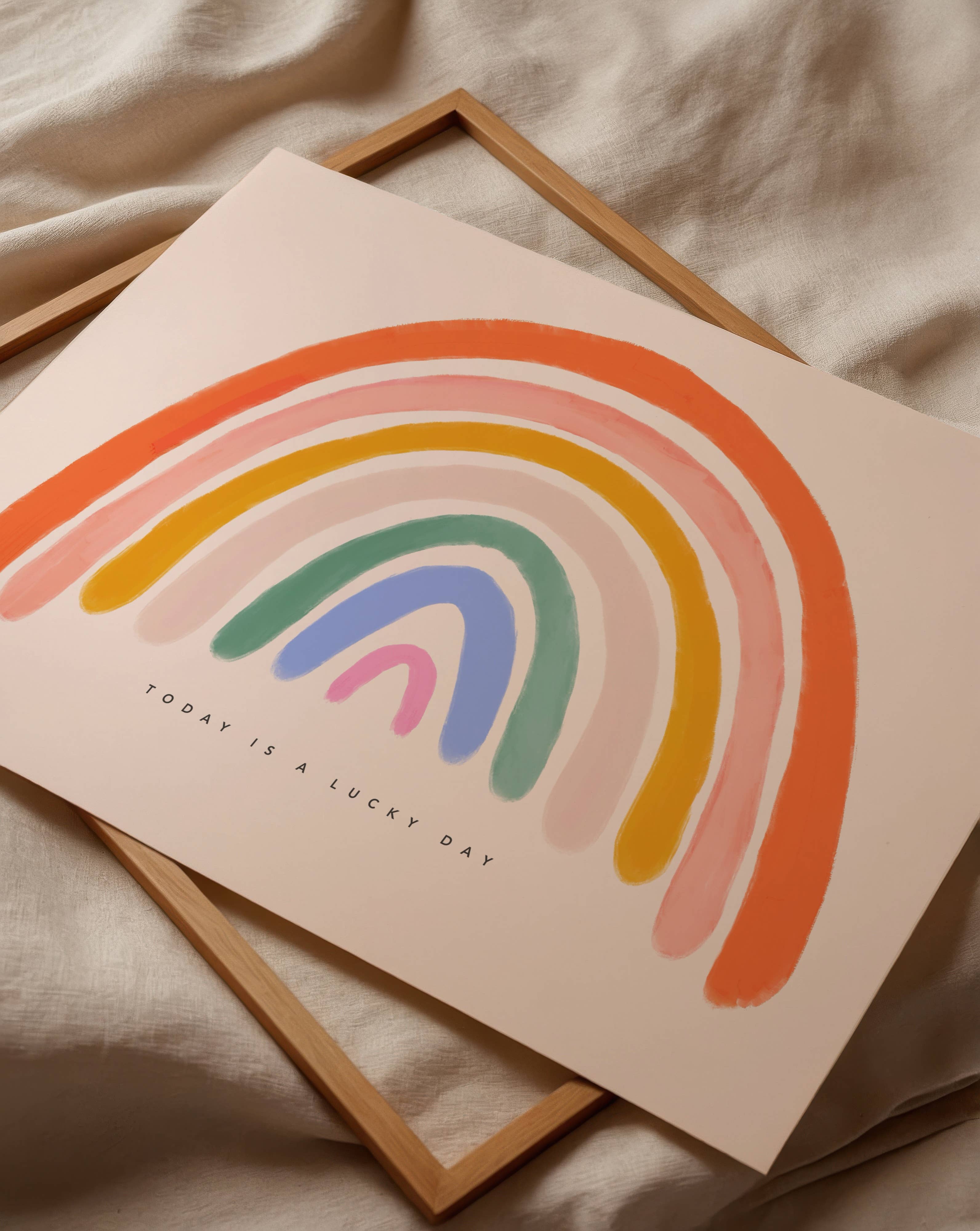 happy rainbow - print