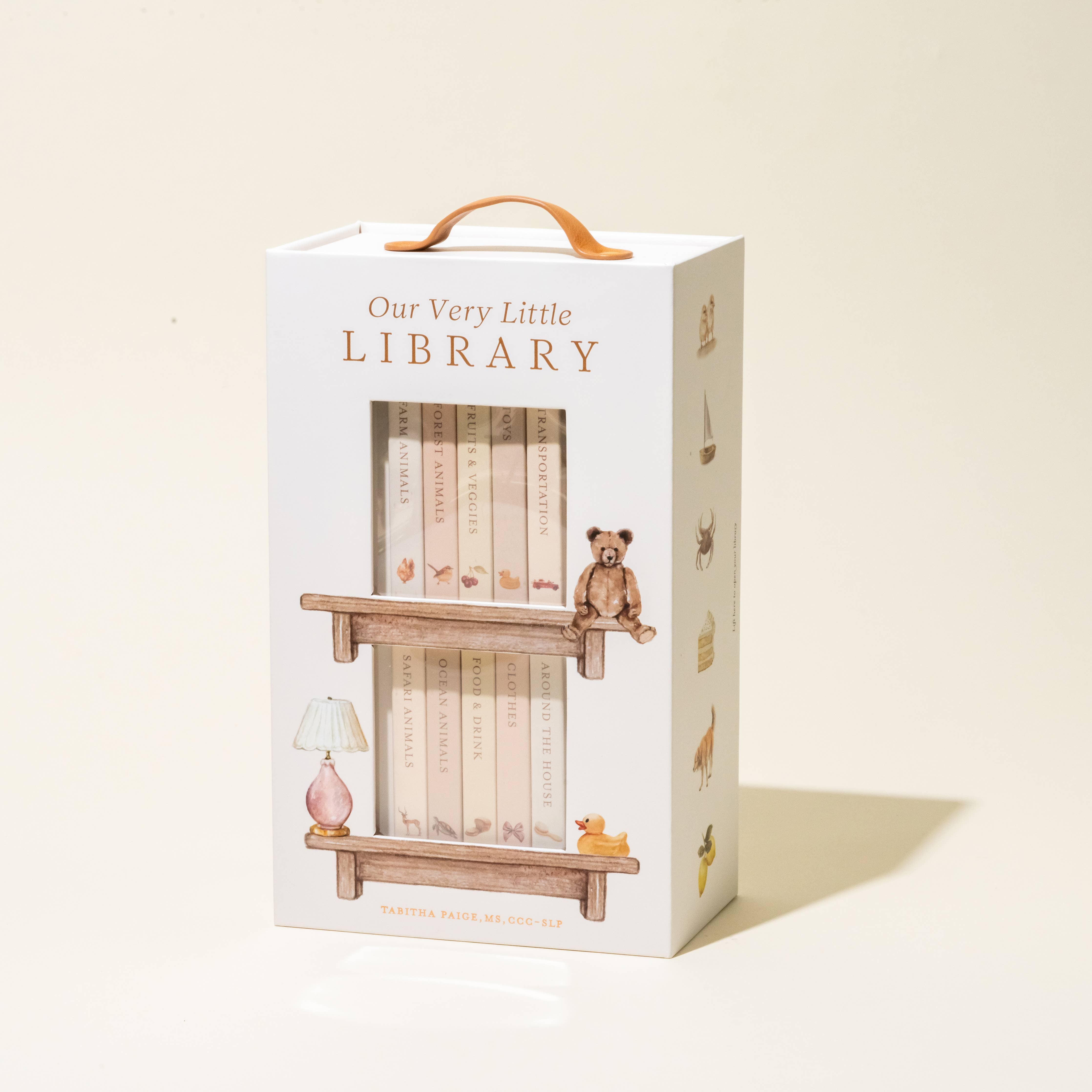 our very little library board book set