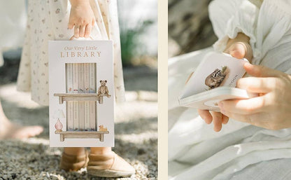 our very little library board book set