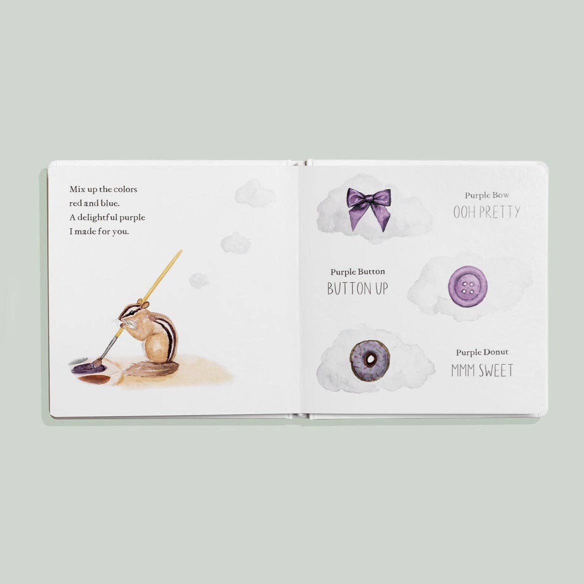 wishy washy: a board book of first words and colours
