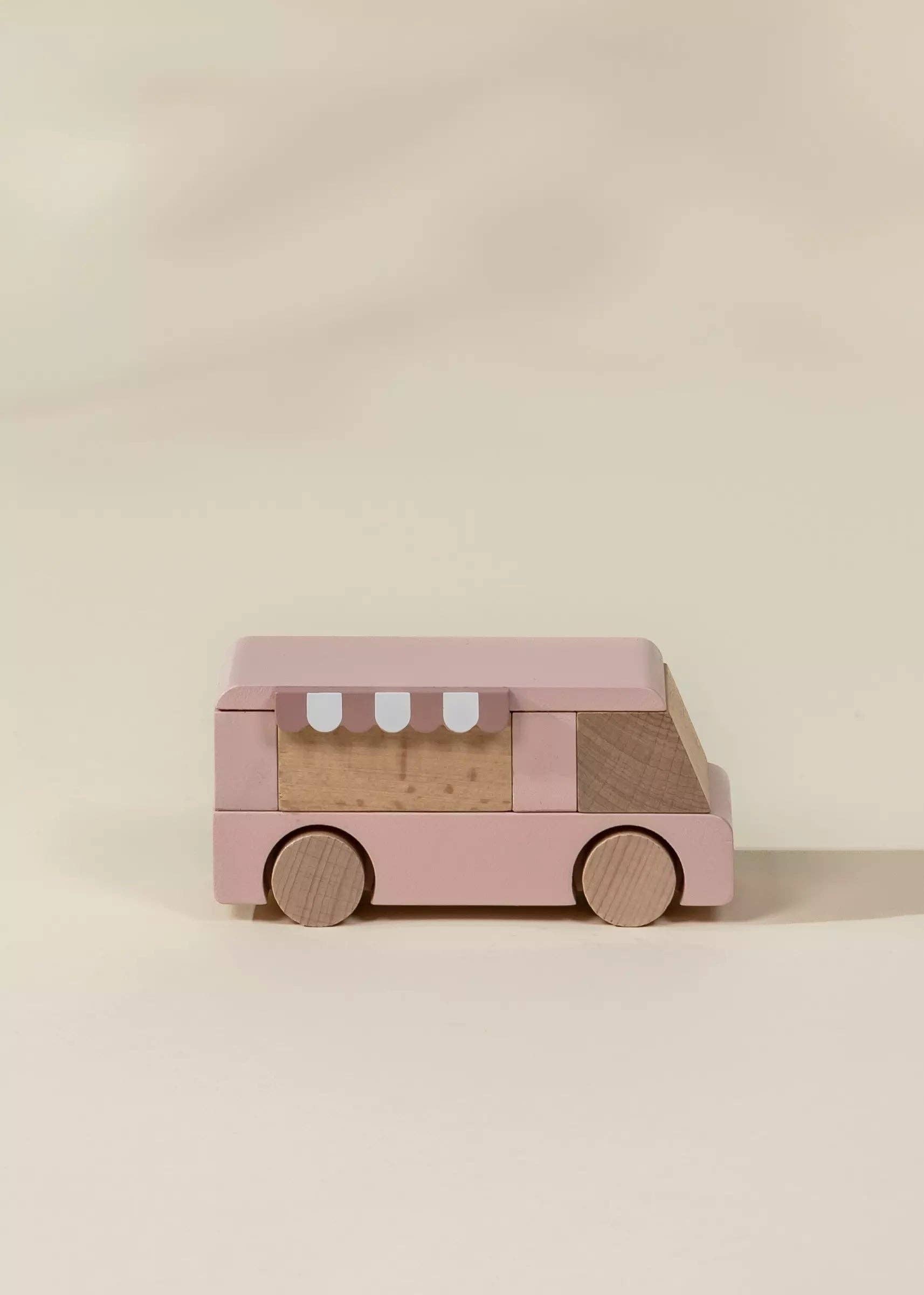 ice-cream truck - wooden vehicle