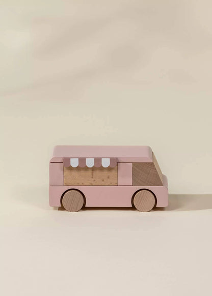 ice-cream truck - wooden vehicle