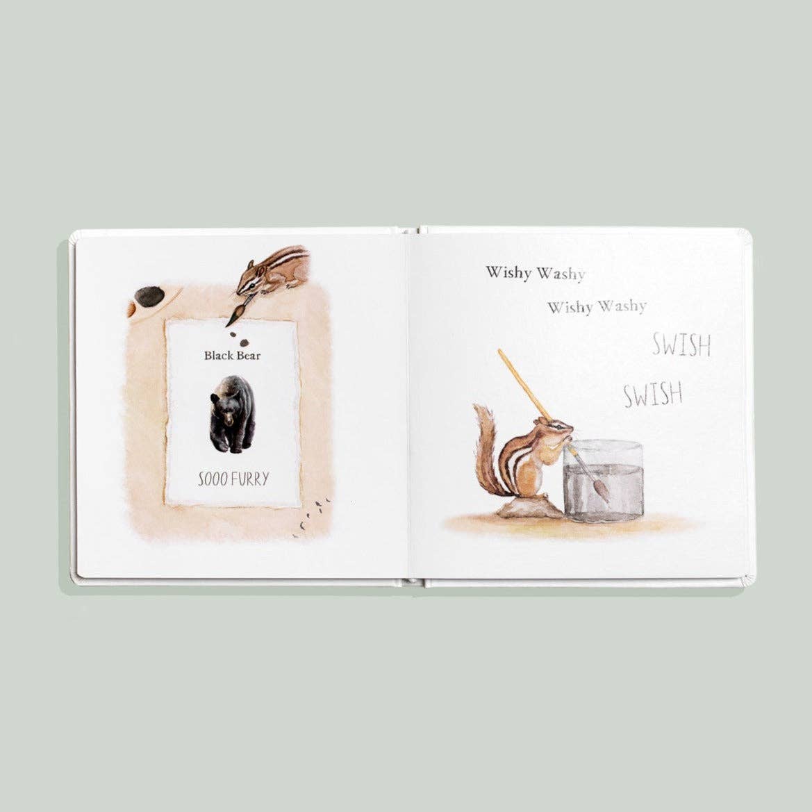 wishy washy: a board book of first words and colours