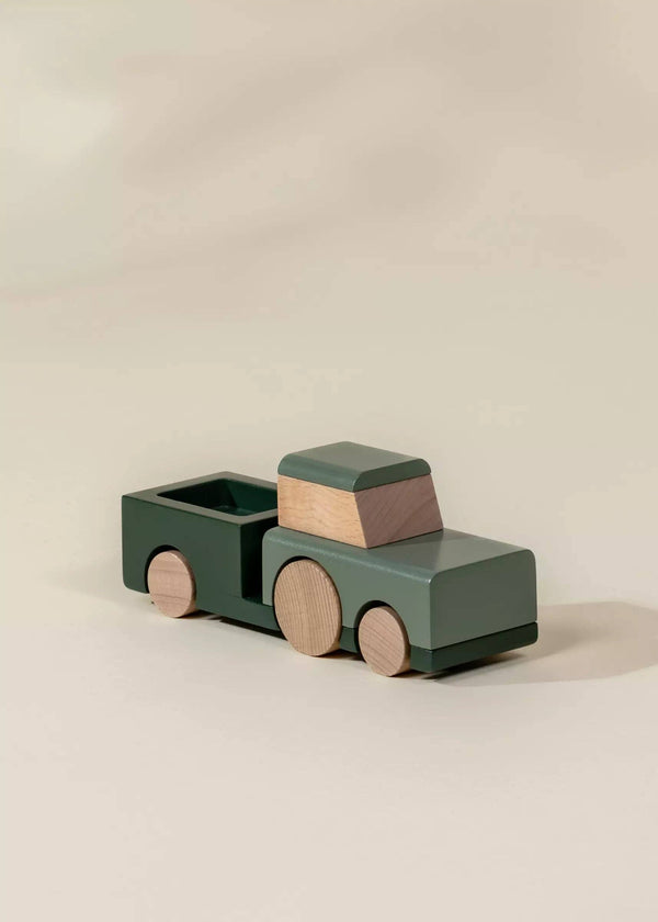 farm tractor - wooden vehicle