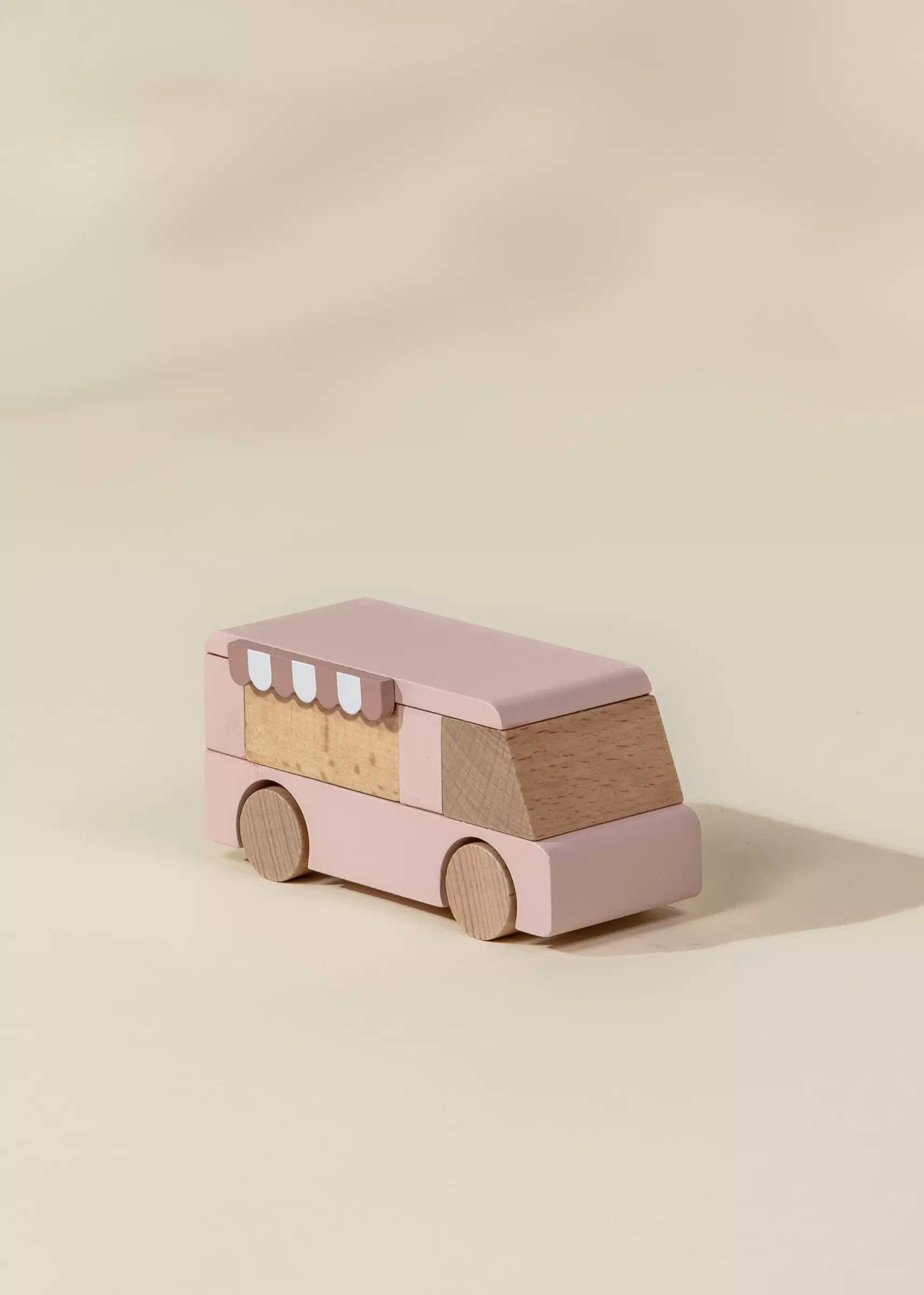 ice-cream truck - wooden vehicle