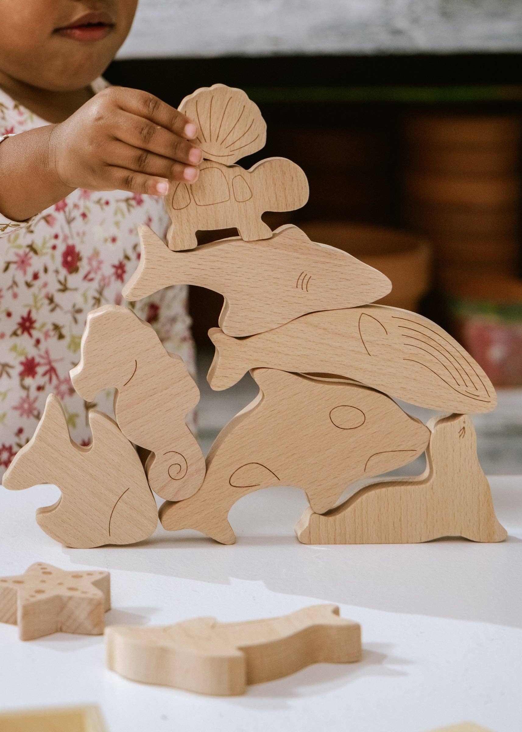 wooden puzzle - under the sea (10 pcs)