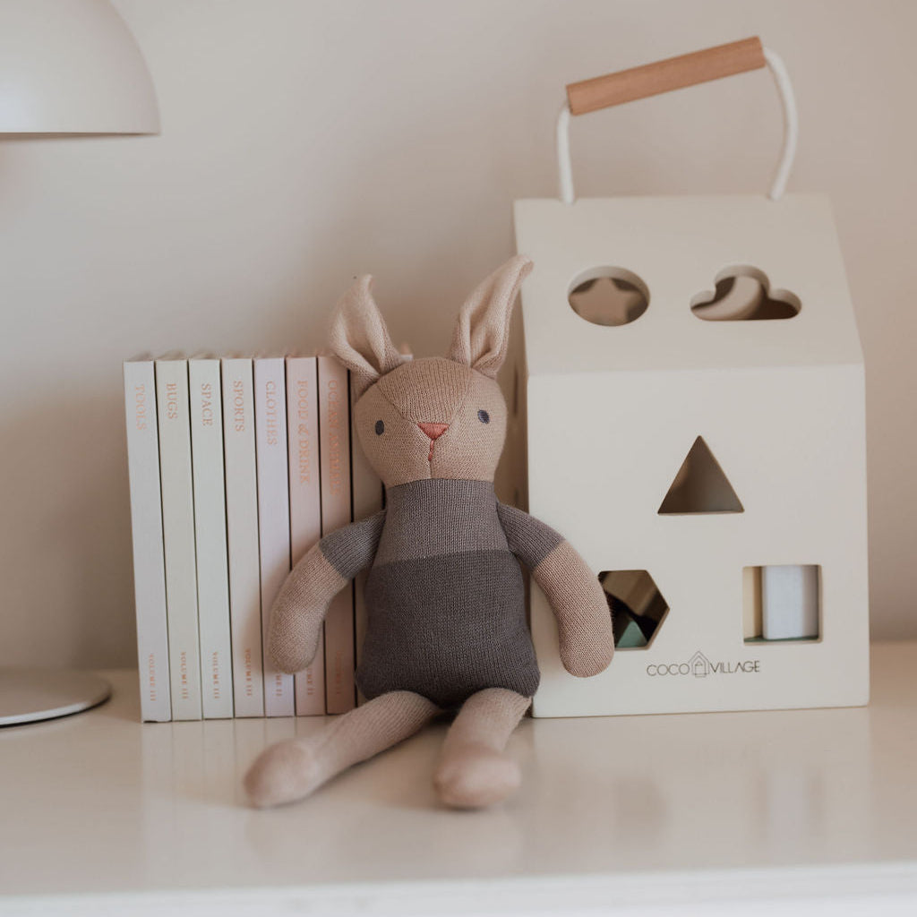 baby threads taupe bunny
