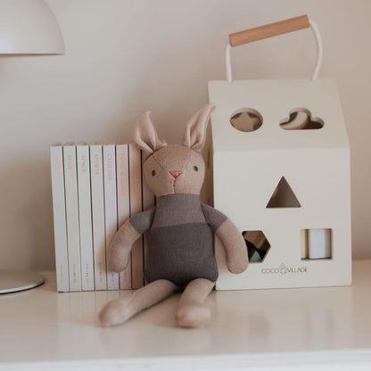 baby threads taupe bunny