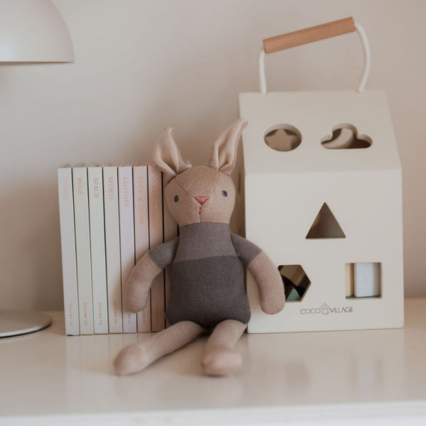 baby threads taupe bunny