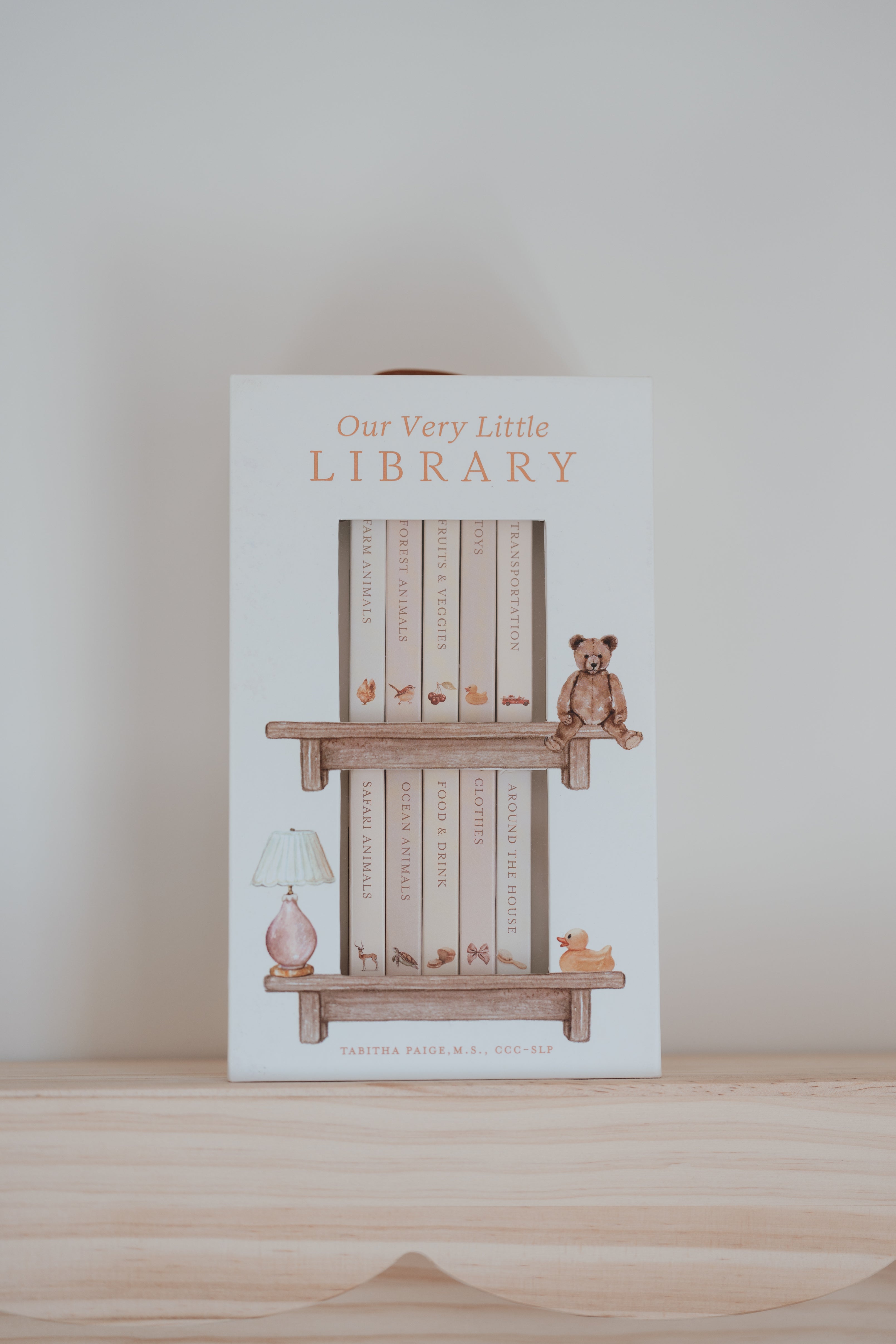 our very little library board book set