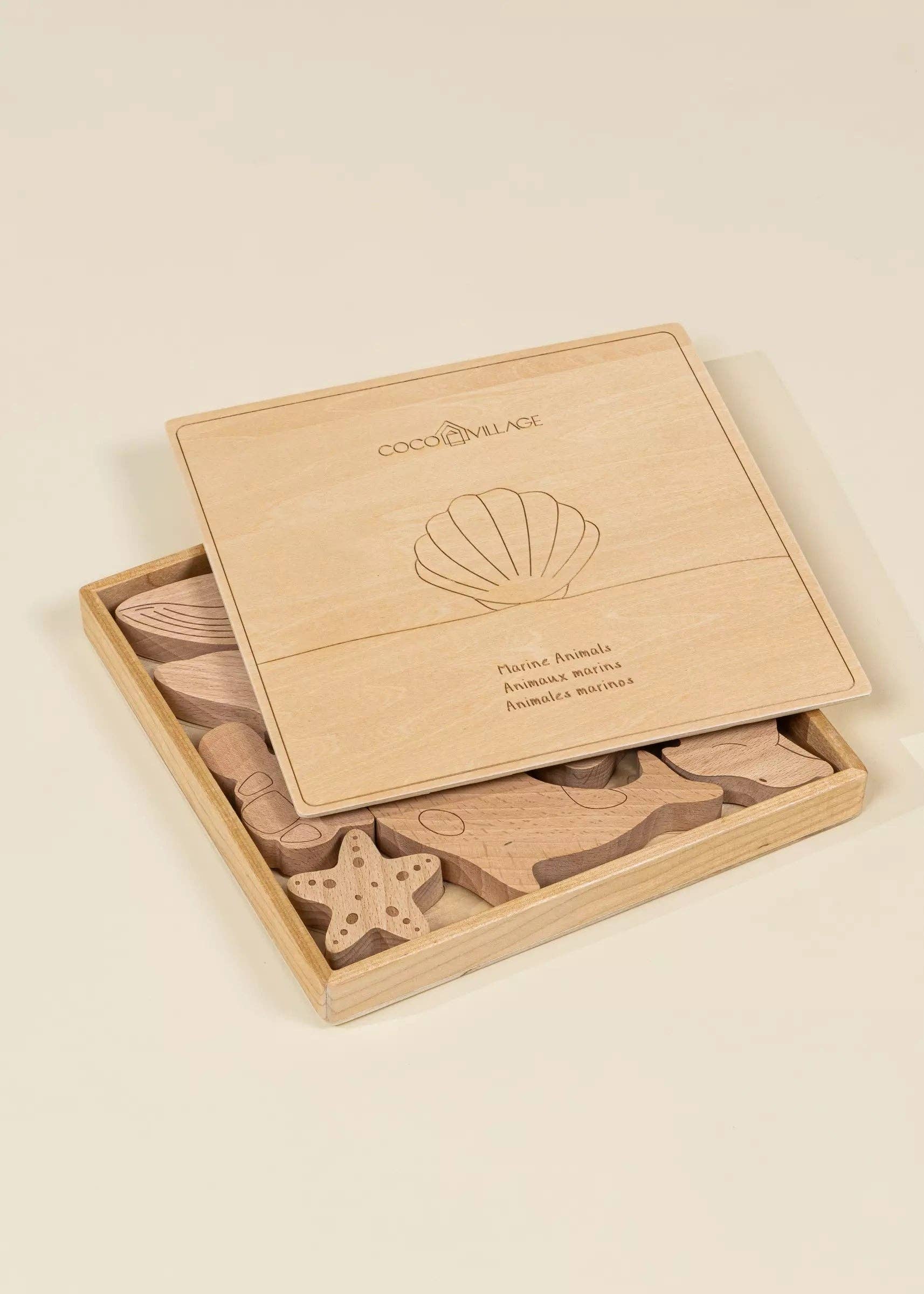 wooden puzzle - under the sea (10 pcs)